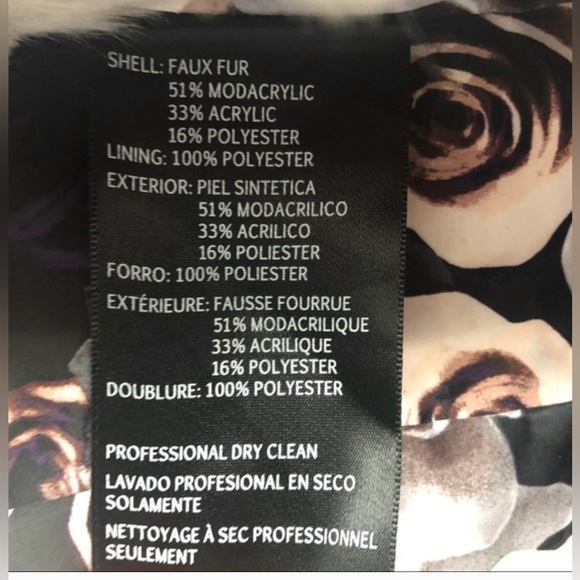 Eliza J Silver Neutral Faux Fur Coat S - Picture 4 of 5